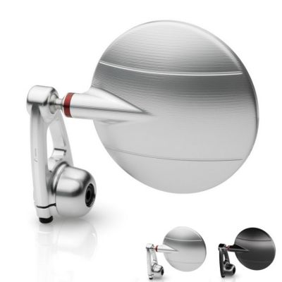 Zpětné zrcátko Rizoma SPY-ARM univerzální (LEVÉ nebo PRAVÉ) pro motocykly, černé, průměr 94,5mm